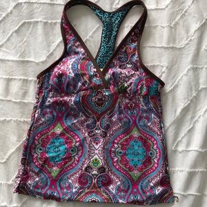 Athleta XS Tankini top with bottoms.
